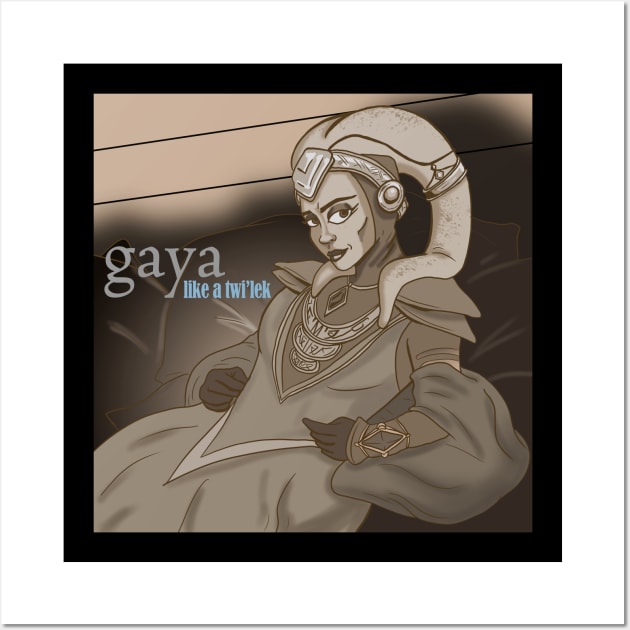 Gaya - Like a Twi'lek album cover Wall Art by brodiehbrockie